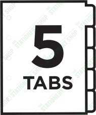 PAPER 5 WHITE DIVIDER A4 10SET