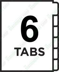 PAPER 6 WHITE DIVIDER A4 10SET (W/O HOLE)