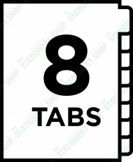 PAPER 8 WHITE DIVIDER A4 5SET